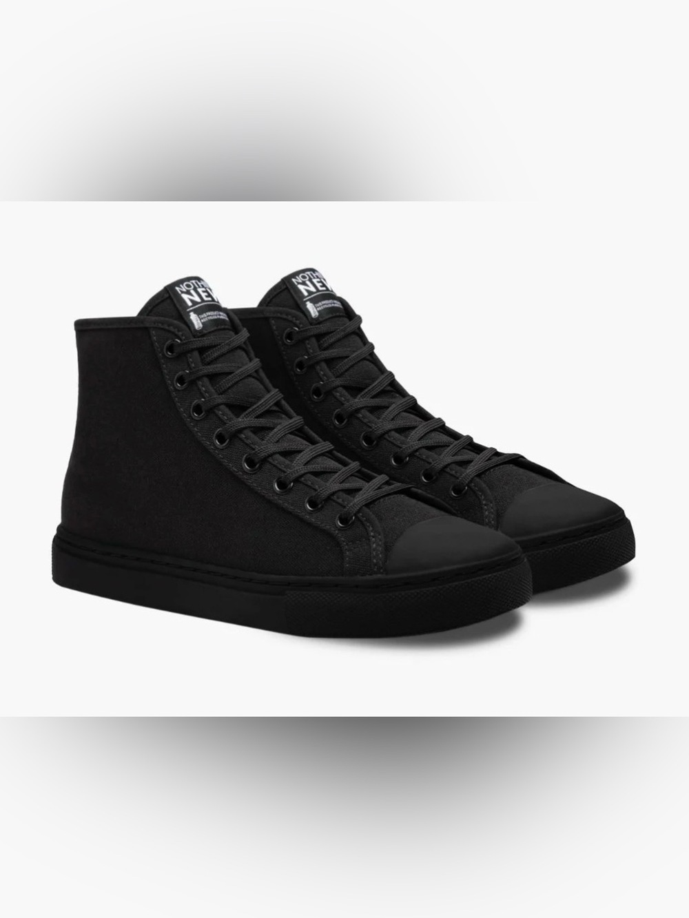 Nothing New Women's Classic Black High-Top Sneakers
